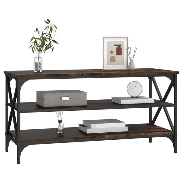 vidaXL TV omarica dimljeni hrast 100x40x50 cm inženirski les