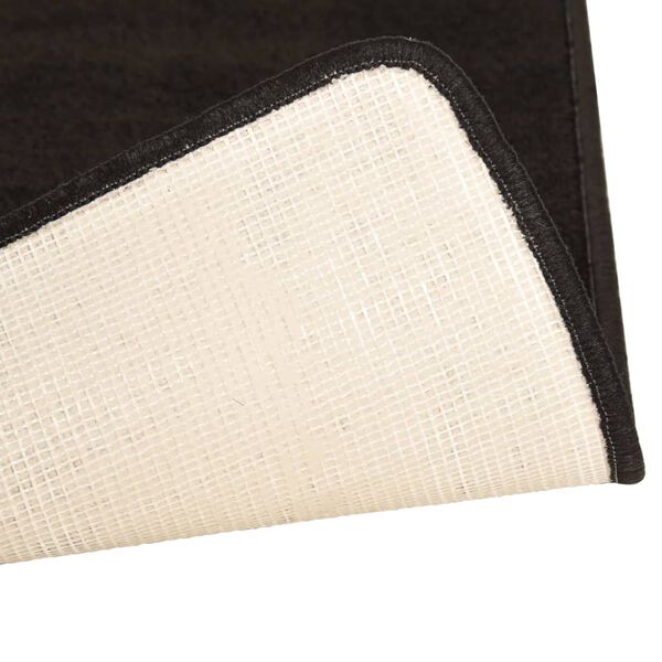 vidaXL Preproge za spalnico kosmate visoke 3 kosi črne