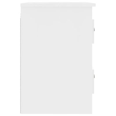 vidaXL Stenska nočna omarica bela 41,5x36x53 cm