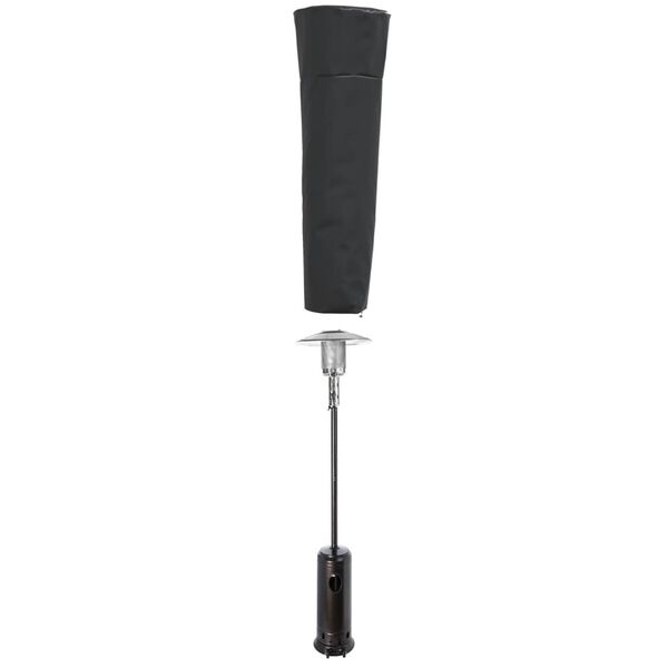 vidaXL Prevleka za grelnik oblika stožca črna 86x47x241 cm 420D oxford