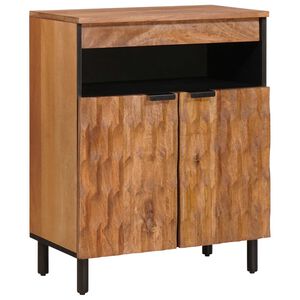 vidaXL Strani &scaron;al Acacia rjav fini&scaron; 60 x 33 x 75 cm Masiven les manga