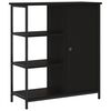 vidaXL Komoda črna 70x30x80 cm inženirski les