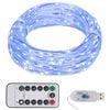 vidaXL LED lučke s 300 LED diodami modre 30 m
