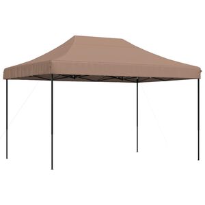 vidaXL Zabavni &scaron;otor 279 x 410 x 315 cm Rjava Oxford tkanina