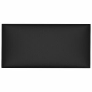 vidaXL Stenska glavna postelja 12 kos 30 x 15 cm Črna blago