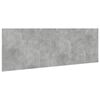 vidaXL Posteljno vzglavje z omaricami betonsko siv 240 cm inž. les