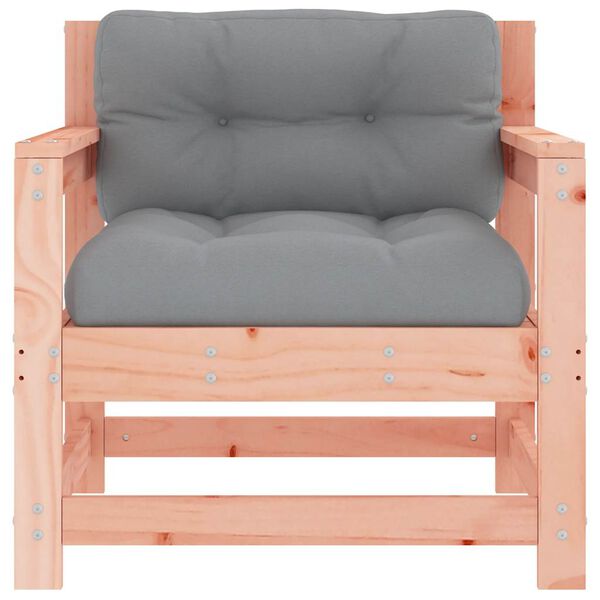 vidaXL Vrtni stoli z blazino 2 kosa trdna douglas jelka