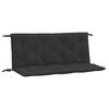 vidaXL Blazina za vrtno klop 2 kosa črna 120x50x7cm oxford tkanina