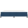 vidaXL Postelja z vzmetnico z vzmetnico Modra 200 x 200 cm blago