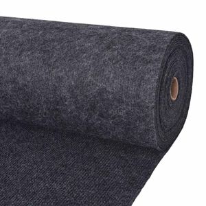 vidaXL Preproga Antracit 1,2 x 10 m Poliester