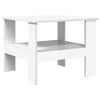 vidaXL Klubska miza Bela 57 x 55 x 45 cm Inženirski les