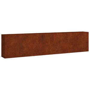 vidaXL Vrtna visoka greda 360x40x80 cm corten jeklo