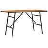 vidaXL Jedilna miza Rjava 110 x 55 x 61,5 cm Masiven les akacije
