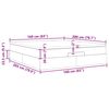 vidaXL Otomanski posteljni okvir z vzmetnico rjav 160x200 cm blago