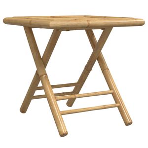 vidaXL Zložljiva vrtna miza 45x45x45 cm bambus