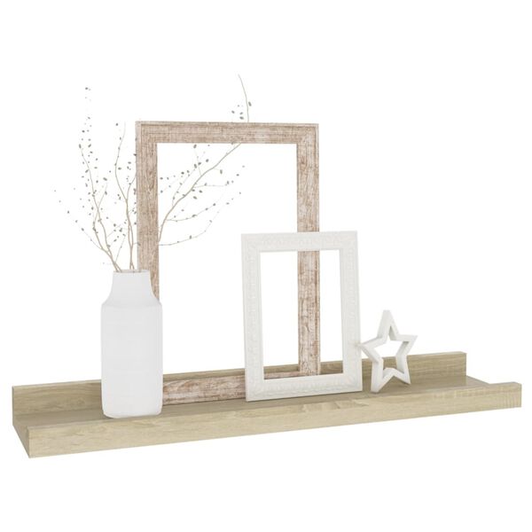 vidaXL Stenske police 2 kosa sonoma hrast 40x9x3 cm