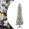 vidaXL Umestno božično drevo Bela 240 cm PVC, kovina in plastika