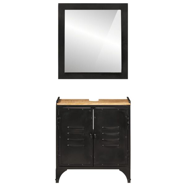 vidaXL Kopalniška garnitura 2-delna železo in trden mangov les