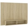 vidaXL Stenska TV omarica sonoma hrast 120x23,5x90 cm inženirski les