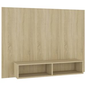 vidaXL Stenska TV omarica sonoma hrast 120x23,5x90 cm inženirski les