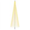vidaXL LED božično drevesce 485 cm 1632 LED Toplo bela elezo Črna