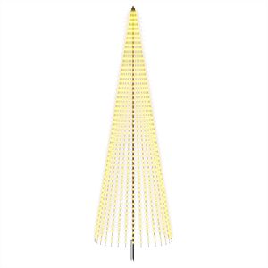 vidaXL LED božično drevesce EKENAS 485 cm 1632 LED Toplo bela elezo