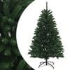 vidaXL Umetno Zložljivo Božično Drevo 120 cm PVC Srednje zelena