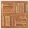 vidaXL Mizna plo&scaron;ča iz trdne tikovine kvadratna 80x80x2,5 cm