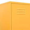 vidaXL Omara s ključavnico gorčično rumena 35x46x180 cm jeklo