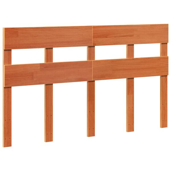 vidaXL Posteljni okvir brez vzmetnice vo&scaron;č. rjav 150x200 cm borovina