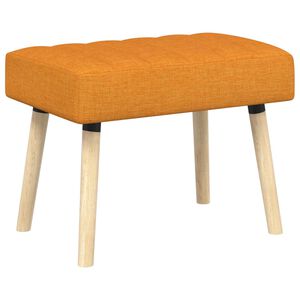 vidaXL Bench z kanalnim oblazinjenjem Temno rumena 60 x 40 x 45 cm