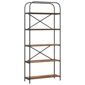 vidaXL Knjižna polica Star les 80 x 30 x 183 cm Konstruiran les