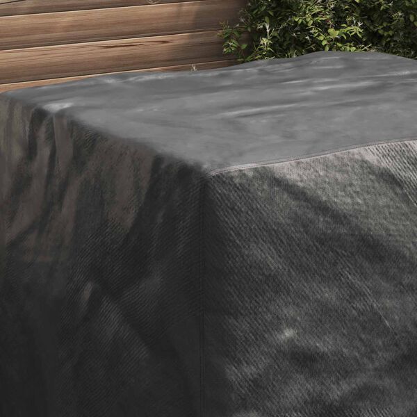 vidaXL Prevleka za pohi&scaron;tvo Enobarvno Črna 116 x 100 x 120 cm 420D