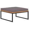 vidaXL Stolček za noge z blazino 66x66x36 cm trdna akacija temno siv