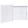 vidaXL Omarica za ključe z magnetno tablo bela 35x35x4 cm