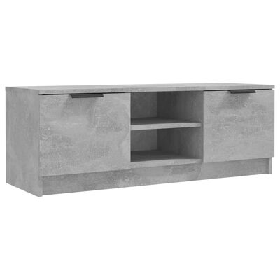 vidaXL TV omarica betonsko siva 102x35x36,5 cm inženirski les