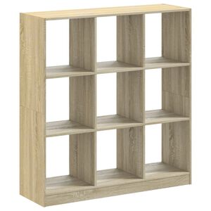 vidaXL Knjižna omara sonoma hrast 102x32x108 cm inženirski les