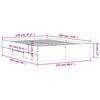 vidaXL Posteljni okvir s predali rjavi hrast 120x190 cm inž. les