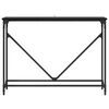 vidaXL Konzolna miza Črna Orehovina 102 x 23 x 75 cm Konstruiran les