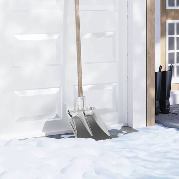 vidaXL Glava lopate 4 pcs srebrna 41,5 x 32,5 cm Aluminij