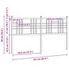 vidaXL Kovinsko nadomestno vzglavje belo 160 cm