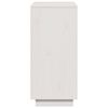 vidaXL Komoda bela 60x34x75 cm trdna borovina