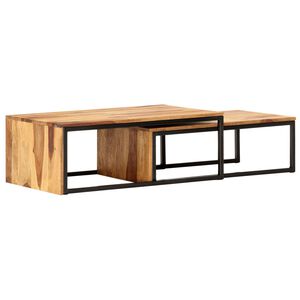 vidaXL Komplet mizic 2 kosa trden palisander