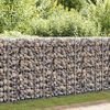 vidaXL Gabion košara s pokrovi pocinkana žica 100 x 50 x 30 cm