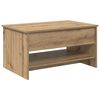 vidaXL Klubska miza Umetni hrast 80 x 50,5 x 41,5 cm Inženirski les