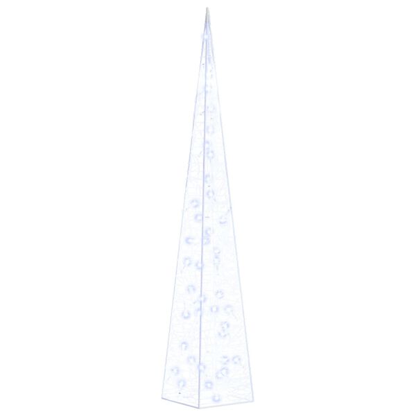 vidaXL Akrilni okrasni LED stožec moder 90 cm