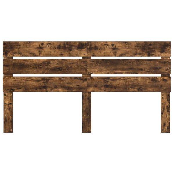 vidaXL Vzglavje Dimljeni oreh 200 cm Konstruiran les