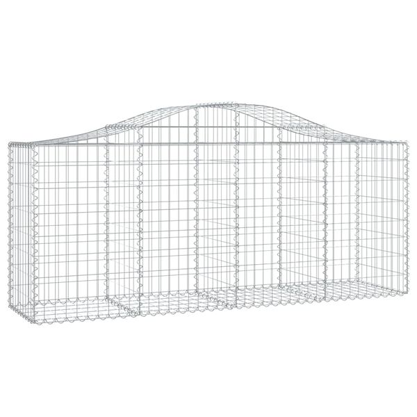 vidaXL Obokane gabion košare 9 kosov 200x50x80/100 cm cinkano železo
