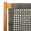 vidaXL Vrtno pohištvo Siva 122 x 78 x 73cm Trden akacijev les