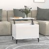 vidaXL Klubska mizica visok sijaj bela 60x44,5x45 cm inženirski les